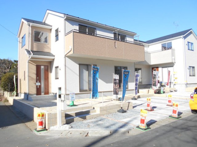 【外観】 | 野田市　山崎貝塚町　全2棟　1号棟　44坪　角地 | 2480から2380万円に価格変更。また更に2080さらに1880万へ価格変更。角地