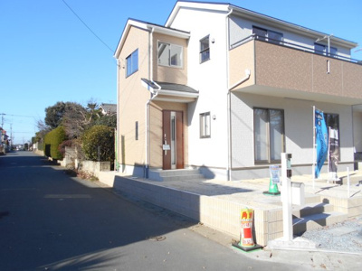 【外観】 | 野田市　山崎貝塚町　全2棟　1号棟　44坪　角地 | 2480から2380万円に価格変更。また更に2080さらに1880万へ価格変更。角地