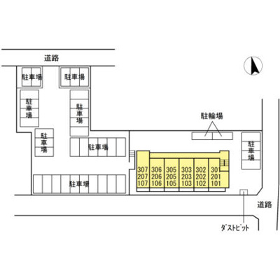 【駐車場】 | タウンコートⅠ | 同型タイプ