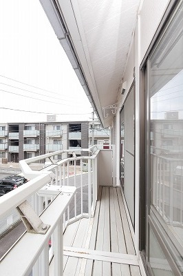 ルビーハイツのバルコニー|ルビーハイツ202号室　