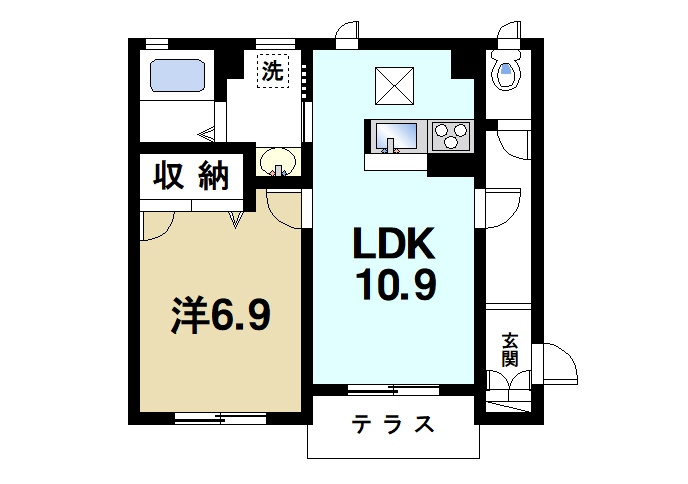 エレガンシア（法華寺町）の間取り