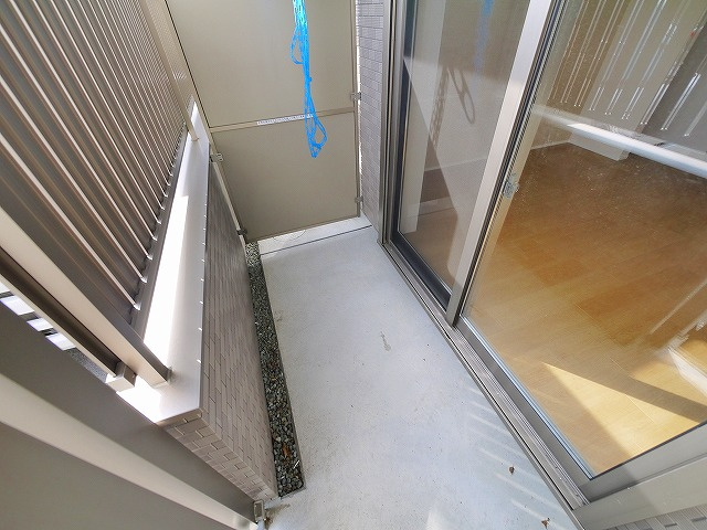 ローレル奈良町のバルコニー|外からの目が気にならないバルコニーで洗濯物が干せます