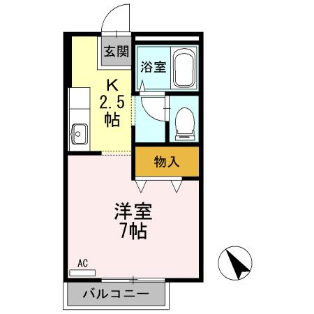 クリスタルきりたの間取り
