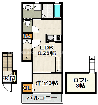 ONLYONE宝塚山本Ⅰの間取り