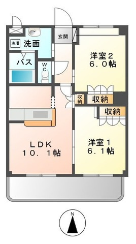 ベルファミーユ１の間取り