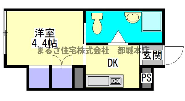 エムズ牟田の間取り