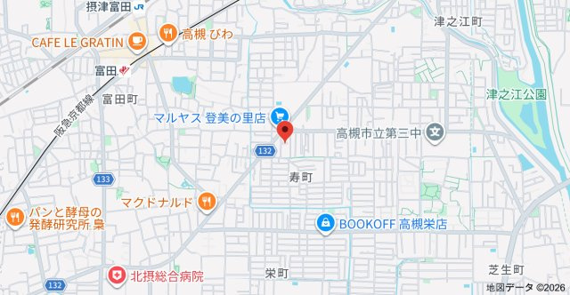 【地図】 | バッハレジデンス高槻Ⅰ