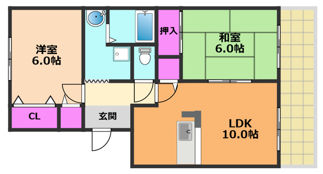 【間取り】 | キムラハイツⅡ