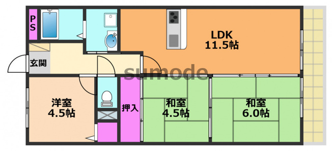 【間取り】 | カサエステ1番館