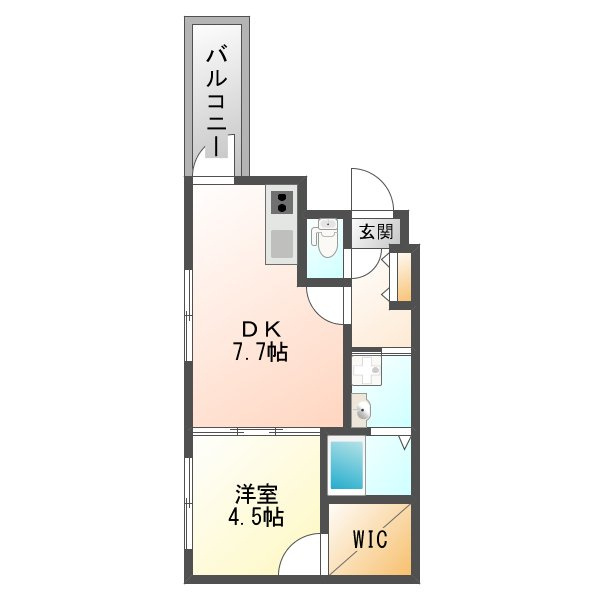 フジパレス神崎川　III番館の間取り