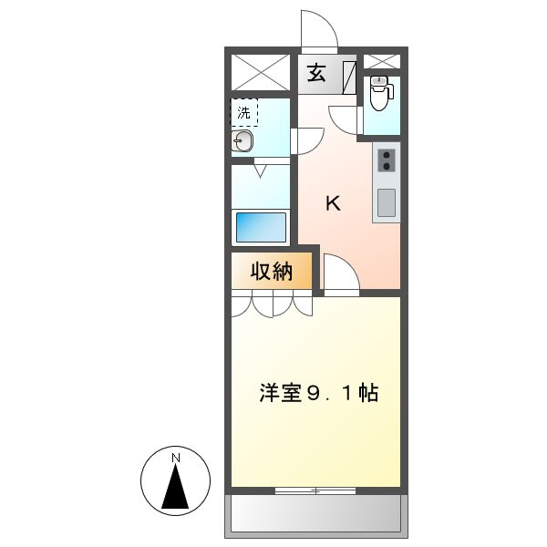 ピアッツア紗梨の間取り