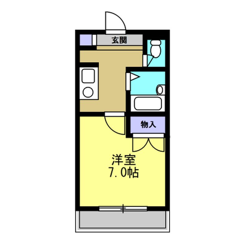 セントラル昭和の間取り|間取り図と反転タイプの可能性あり。