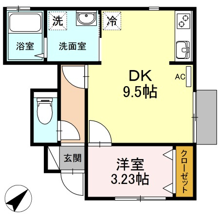 クレール18の間取り