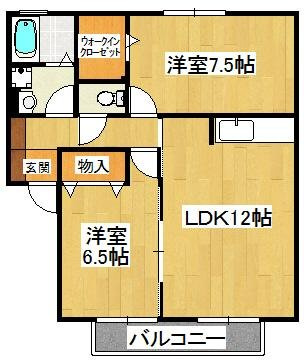 ベルテ藤原の間取り
