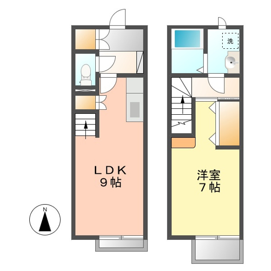 【間取り】 | プラッサムコート土田 | お問い合わせはなご家おもてなし不動産へ。