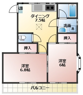 【間取り】 | アレストイワカミ１