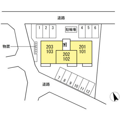 【地図】 | Ｄ－ＲＯＯＭ上石田 | 『Ｄ－ＲＯＯＭ上石田３丁目1110』