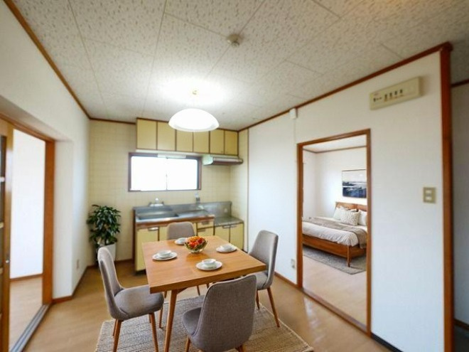 仲嶌マンションの居間・リビング|CGで家具等を配置したもので家具等は含まれません