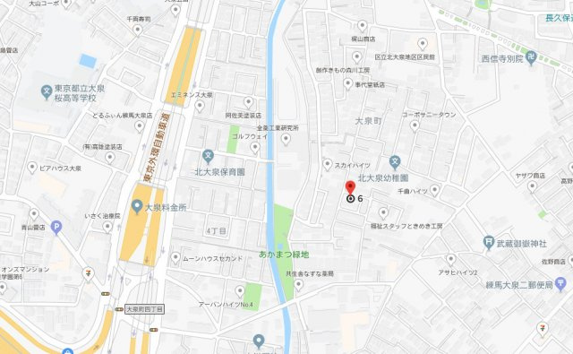 大泉町２丁目貸家の地図|大泉インター、練馬インター至近でカーライフも充実しそうです。