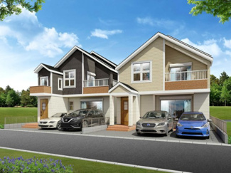 【外観パース】 | A棟（左側）　イメージ図（2018年01月）