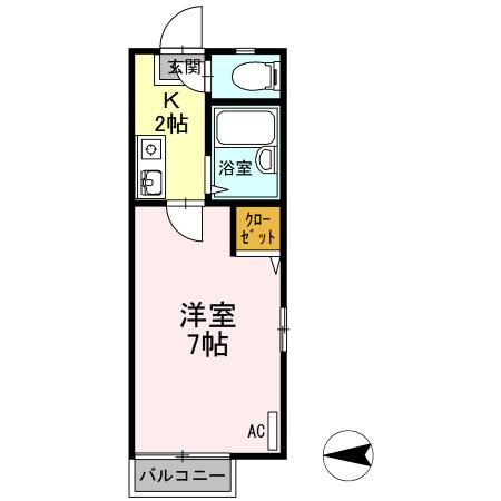 シティハイム三宅Ⅰの間取り