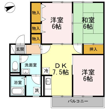 ピュアハウス絹の間取り