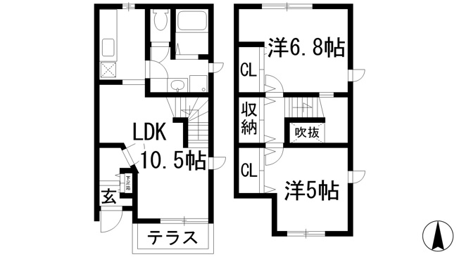 【間取り】 | メゾンアベニュー池田南
