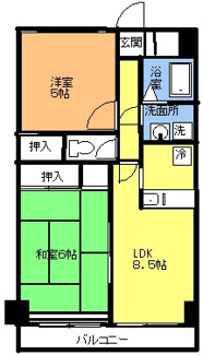 【間取り】 | メゾン古奈 | 同タイプ別室、現況優先とします