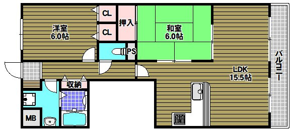 エバーランドシティ新・泉北の間取り