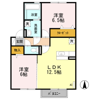 【間取り】 | エスポワールＥ棟