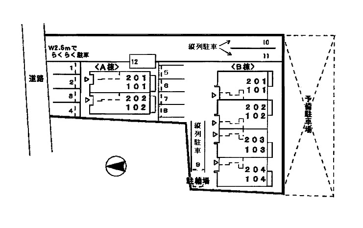 コロレカーサの区画図
