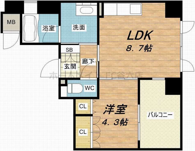 【間取り】 | アーデンタワー北堀江