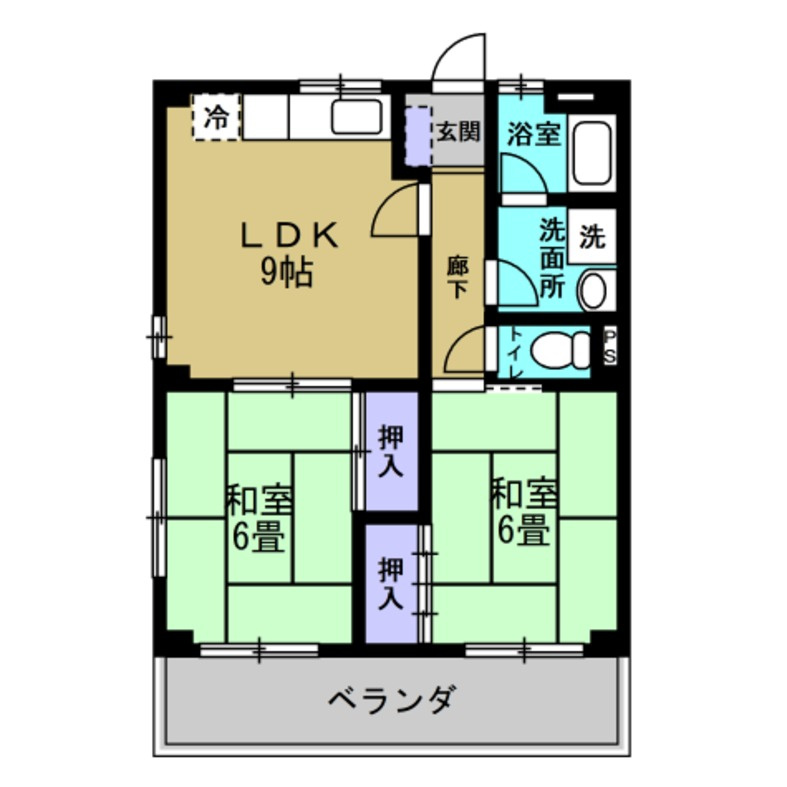 マンションニイミの間取り