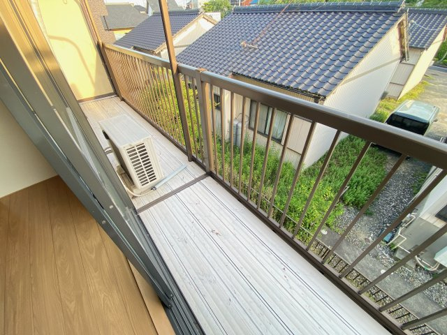 青山コーポのバルコニー