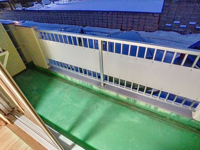 半田コーポのバルコニー