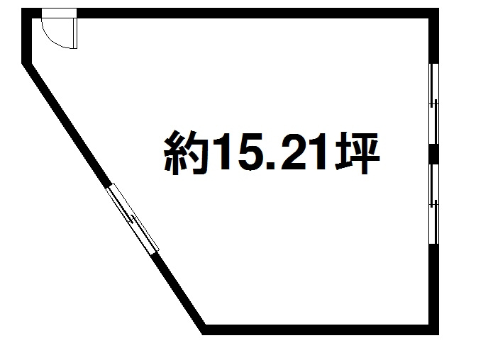 大和紀寺ビル2号館の間取り|デスクを並べても広々とご利用頂けますよ。