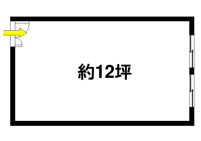 大和紀寺ビル2号館の間取り|個人事業を始められる方にもピッタリのサイズですね。