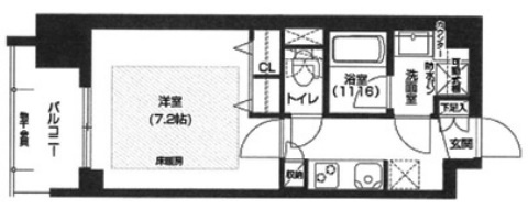 アーバネックス谷町Ⅱ　BRAVI不動産の間取り|【アーバネックス谷町Ⅱ】間取り