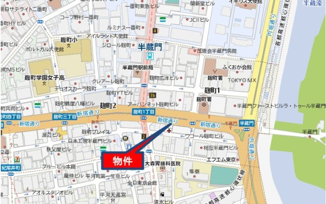ミクニビルの地図
