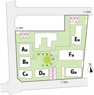 【その他】 | Halcyon Place（ハルシオンプレイス）F棟 | 配置図