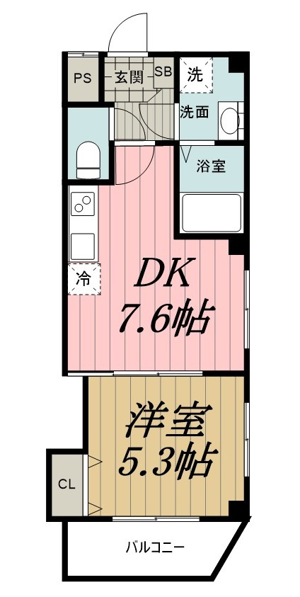 リディア本千葉の間取り