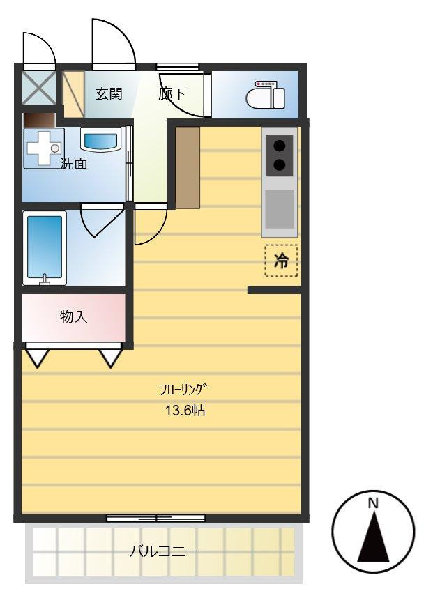 クリスタル扇の間取り
