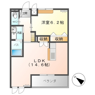 【間取り】 | レジデンスヒルズ　ノースコート | バリアフリー設計で収納豊富な間取りです♪