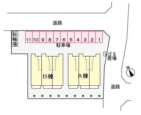 べルクラールⅠの区画図