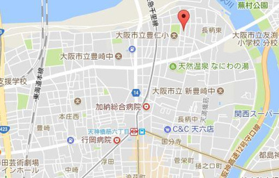 【地図】 | セザール天神橋 | 落ち着いた住環境！！天神橋筋六丁目駅まで徒歩10分です！
天神橋筋商店街も有り買い物も非常に便利！
梅田までも自転車圏内の好立地です！！