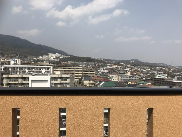 芦屋市東山町　中古戸建の展望|3階テラスからの眺めです