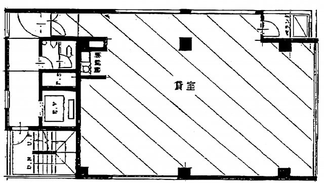 豊島区南池袋２丁目の事務所の間取り