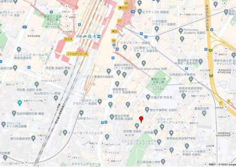 豊島区南池袋２丁目の事務所の地図