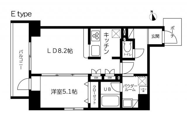 スカイコート蔵前Ⅱの間取り