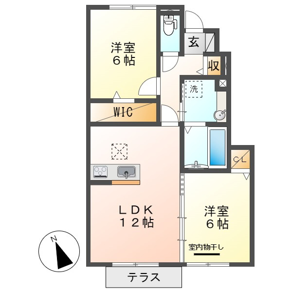 ウィンクルムBの間取り